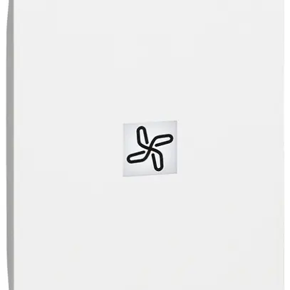 Cache de touche Living Now 2 modules illuminable avec symbole ventilateur blanc 