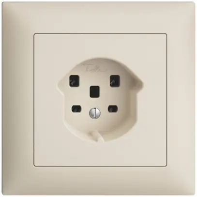 Presa INC EDIZIOdue T25 16A crema, morsetti a vite 