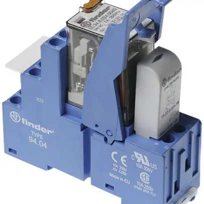 Relais couplage AMD Finder 58, 4C 7A/24VAC AgNi bornes à vis 