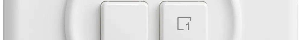 Interruttore a pulsante INC STANDARDdue Wiser SNAPFIX® 1 scena 2 tasti WLAN bi 