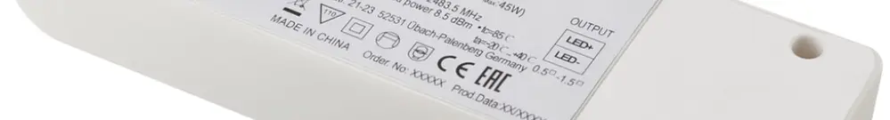 Convertisseur LED SLV VALETO 45W, 1050mA, 30…42V 