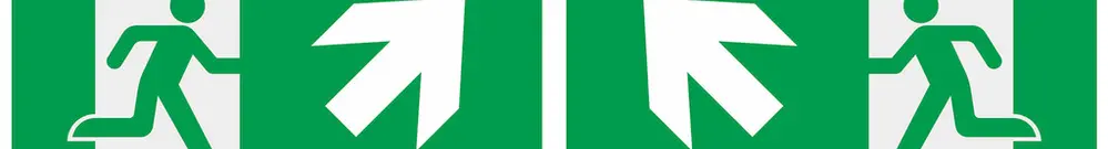 Set di pittogrammi DOTLUX 1×freccia diagonale sinistra/destra alto 