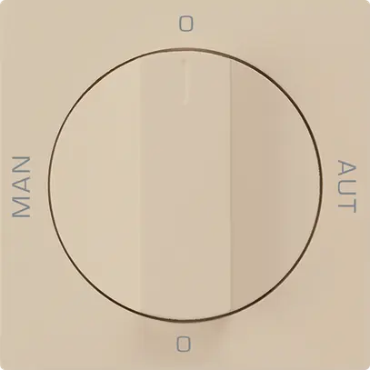 Inserto per interruttore rotativo 0-Man-0-Aut. beige kallysto 2/1P con manopola 
