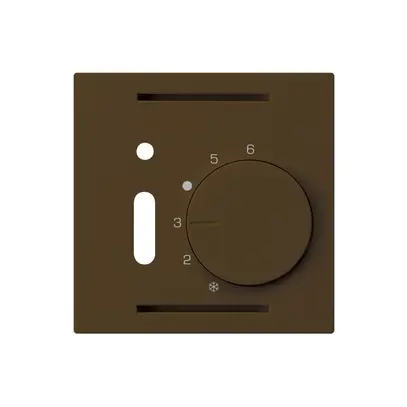 Kit frontale INC kallysto marrone per termostato ambiente con interruttore 