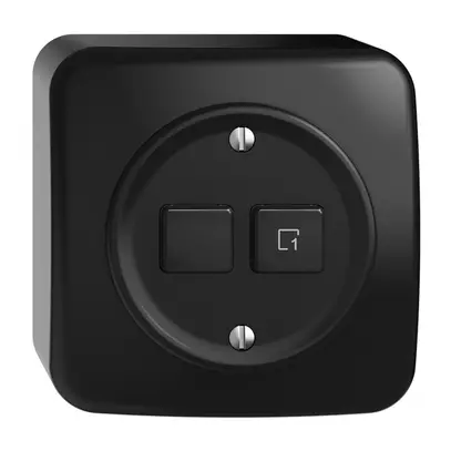 Station secondaire AP 1K/2T pour interrupteur scène Sdue Wiser noir 