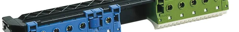 Morsetto di connessione Hager volta N/PE 14/4+5/1.14/4 