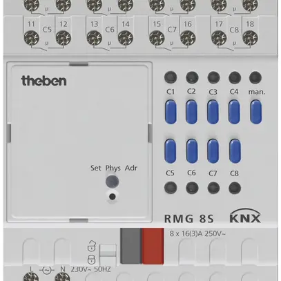 Actionneur-commutateur AMD Mix 2 RMG 8 S KNX Theben 