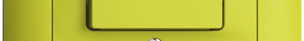UP-Frontset EDIZIOdue lemon 88×88mm für KK mit 1 Taste+T12 