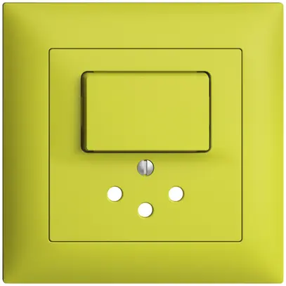 UP-Frontset EDIZIOdue lemon 88×88mm für KK mit 1 Taste+T12 