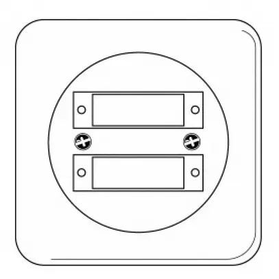 Kit de montage ENC pour 2 D-Sub 25P basico blanc 