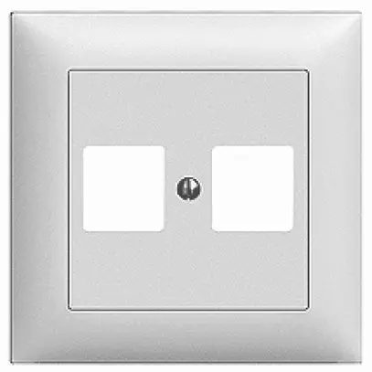 Kit di montaggio INC ITT vuota per 1…2×RJ45 EDIZIOdue diritta bianco 