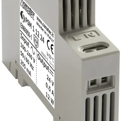 Alimentation AMD Comatec PSM1, IN: 100…240VAC, OUT: 24VDC/12W, stabilisé, 1UM 