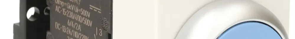 Pulsante AMD K&N, 1Ch/1R 6A, 2UM, calotta blu 