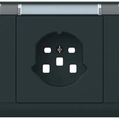 Kit frontal INC kallysto, pour prise INC 1×T25, a.porte-étiquette, noir 
