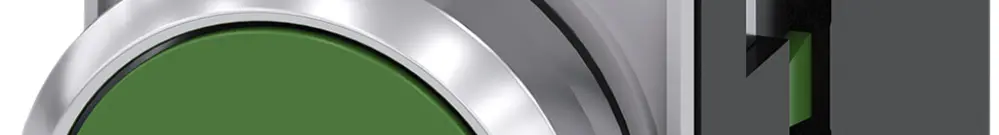 Drucktaster Siemens SIRIUS ACT Halter 1S grün Metall hochglanz 
