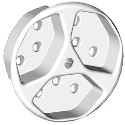 Disque frontal 3×type 13 blanc basico 