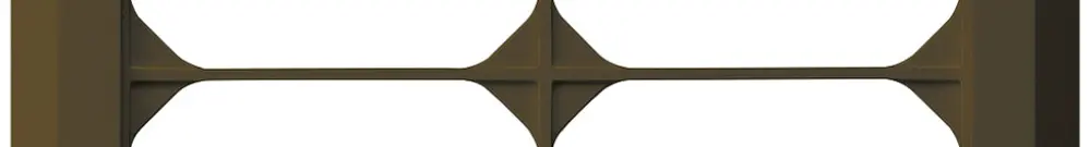 Telaio di copertura INC kallysto.line 2×2 marrone 152×152mm 