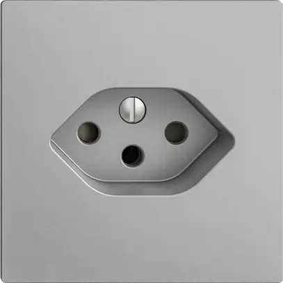 Presa INC EDIZIOdue T13 silver con shutter 