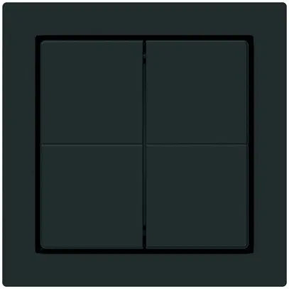 Kit frontal pour poussoir sans fil Friends of Hue KAL, 60×60mm, a.bouton, noir 