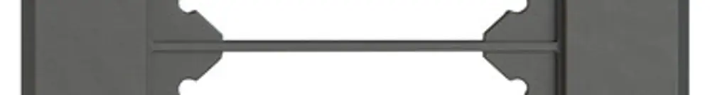 Telaio di copertura INC EDIZIO.liv SNAPFIX® 4×1/1×4 96×276mm grs 
