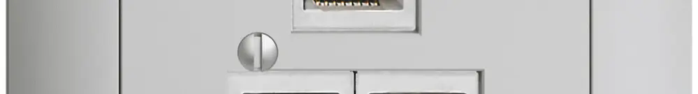 Scatola INC 3×RJ45/s 4P sep. EDIZIOdue R&M swissline grigio chiaro 