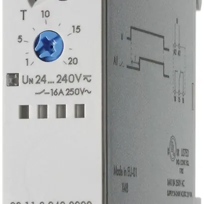 Relais temporisé 1C 16A 12…240VAC 