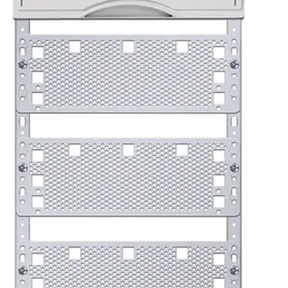 Panello Media ABB, con 2 file DIN, altezza 2, 6 file per distributore vuoto 