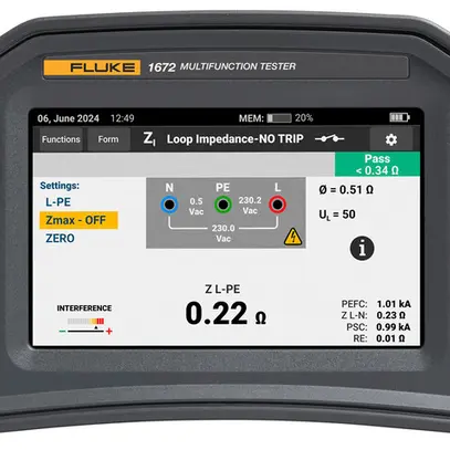 Testeur d'installation Fluke 1672 CH 