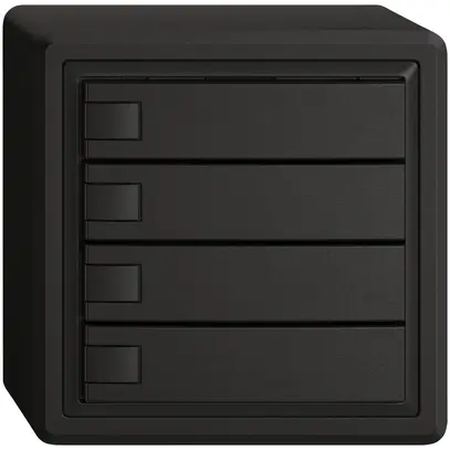 Poussoir universel AP EDIZIO.liv UNI SNAPFIX® s.LED 4× comm.1T no 