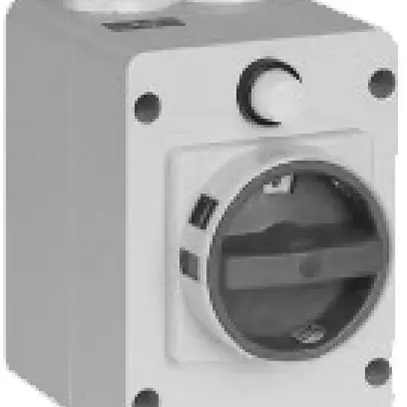 Interruttore di sicurezza AP K-N 20A 2L 0-1, giallo/rosso lucchetto 4×M20 