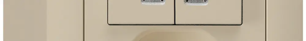 AP-Leuchtkombination 1/3+3/1P+T13 beige kallysto 2 Linsen 