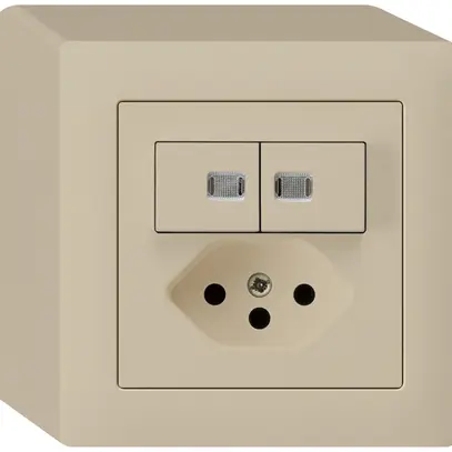 AP-Leuchtkombination 1/3+3/1P+T13 beige kallysto 2 Linsen 