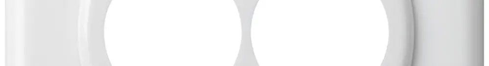 Kit di montaggio INC per 2 XLR basico bianco 