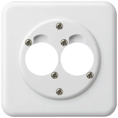 Kit di montaggio INC per 2 XLR basico bianco 