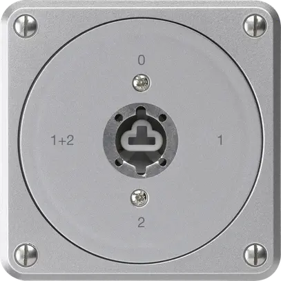 Interrupteur à clé ENC robusto sans clapet sans cylindre 1/1P aluminium p.combi 