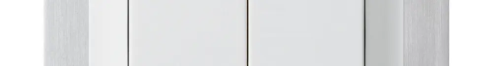 Poussoir ENC kallysto 2×A-R/1P blanc avec plaque de fixation 