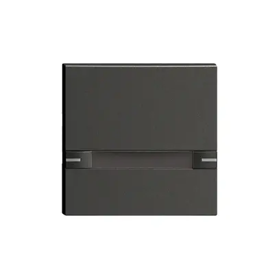 Touche 1/1 KNX/électron.a.LED+ pap.EDIZIOdue commande 2×1 noir 