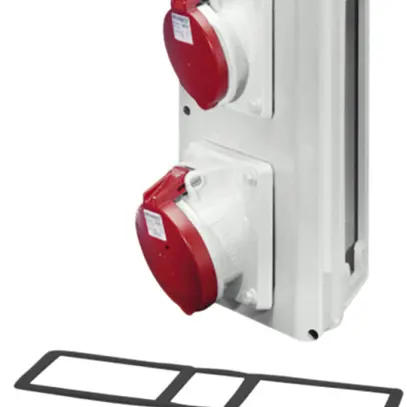 Connection Box Hensel Mi, CEE 32A, + CEE 63A, 5 P, 400V, 6h 