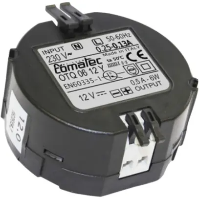 Alimentazione INS Comatec OTQ, IN: 230VAC, OUT: 12VDC/18W, morsetti a molla 