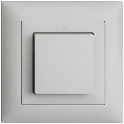 Poussoir RF EnOcean Feller EDIZIOdue FMI, 2c/1t, sans piles, gris clair 