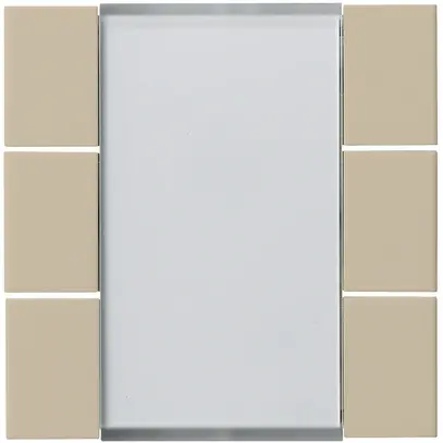 Kit frontal Hager kallysto 6×KNX beige 