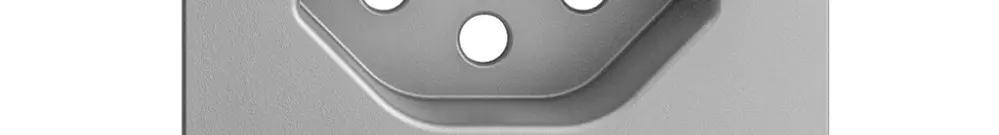 Placca frontale EDIZIOdue T13 silver 60×60mm con lente 