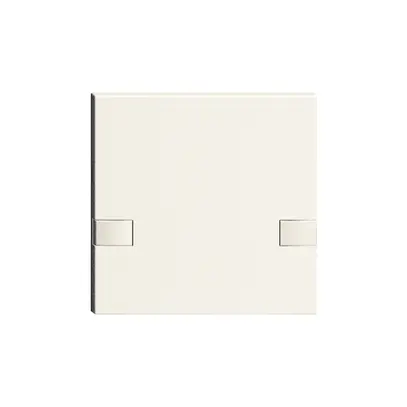 Touche 1/1 KNX/électron.s.LED EDIZIOdue 2× commande simple, blanc 