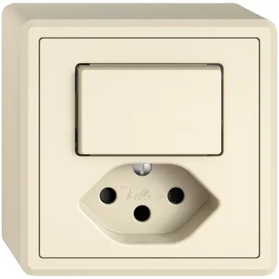 Combinazione AP EDIZIO.liv SNAPFIX® schema 6+T13 con shutter cr 