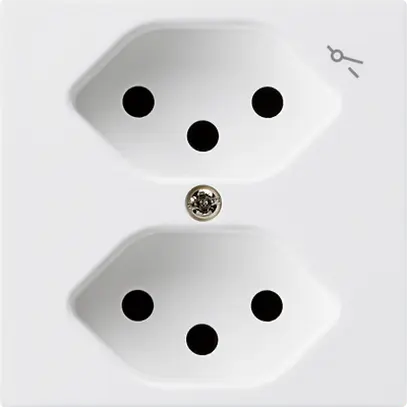 Prise ENC kallysto 2×T13/1 blanc 