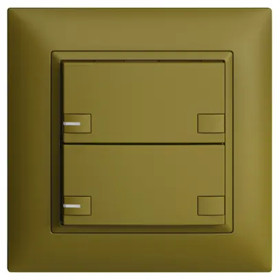 Poussoir KNX RGB ENC EDUE FMI, 250mW, a.LED RGB, 2×poussoir, comm.2×touches, ov 