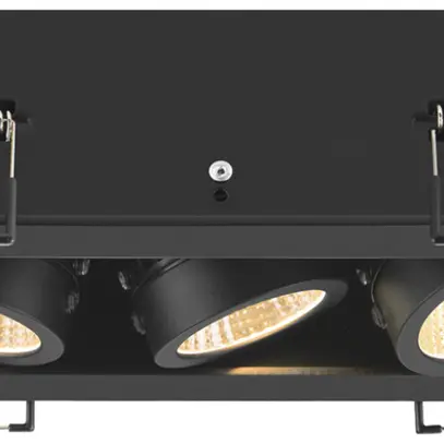LED-Downlight SLV KADUX Triple 20W 2350lm 3000K 38° DIM 210×90mm schwarz 