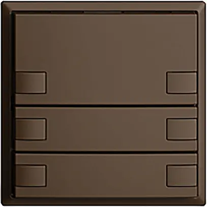 Pulsante INC KNX 6×EDIZIOdue coffee RGB senza LED 