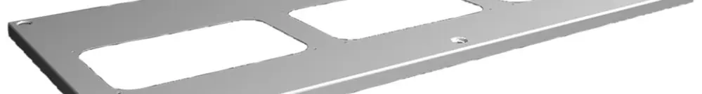 Piastra superiore Rittal SV 9681.594 850×400mm pannello tetto grigio 