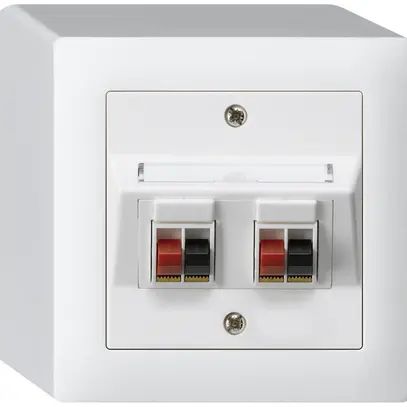 Prise AP audio kallysto 2×blanc borne à étrier pour 2 haut-parleurs 